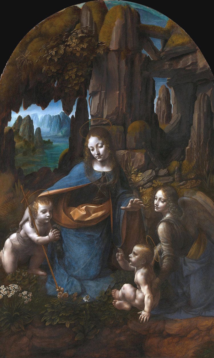 Virgin Of The Rocks By Leonardo Da Vinci Fine Art Print