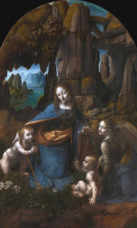 Virgin Of The Rocks By Leonardo Da Vinci Fine Art Print