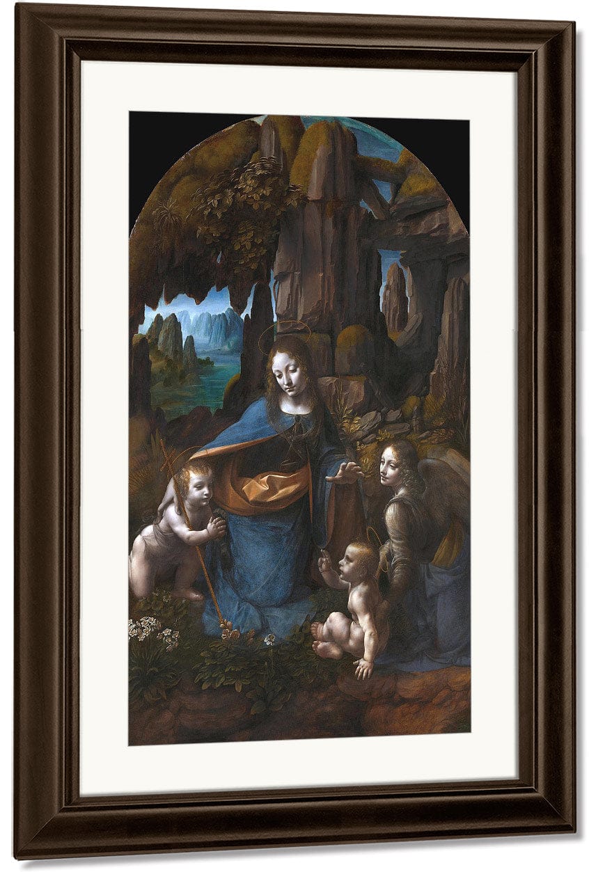 Virgin Of The Rocks By Leonardo Da Vinci Fine Art Print