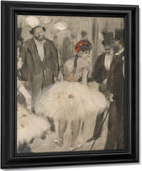 Virginie Being Admired While The Marquis Cavalcanti Looks On By Edgar Degas Fine Art Print