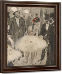 Virginie Being Admired While The Marquis Cavalcanti Looks On By Edgar Degas Fine Art Print