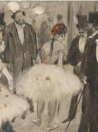 Virginie Being Admired While The Marquis Cavalcanti Looks On By Edgar Degas Fine Art Print