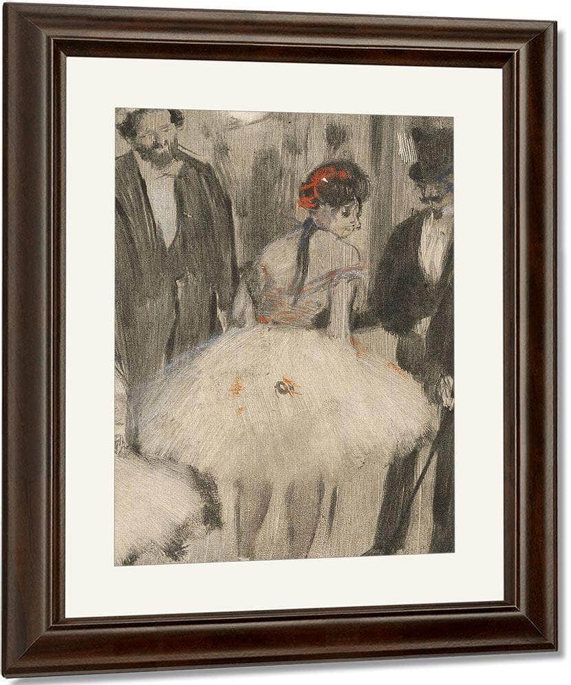 Virginie Being Admired While The Marquis Cavalcanti Looks On By Edgar Degas Fine Art Print