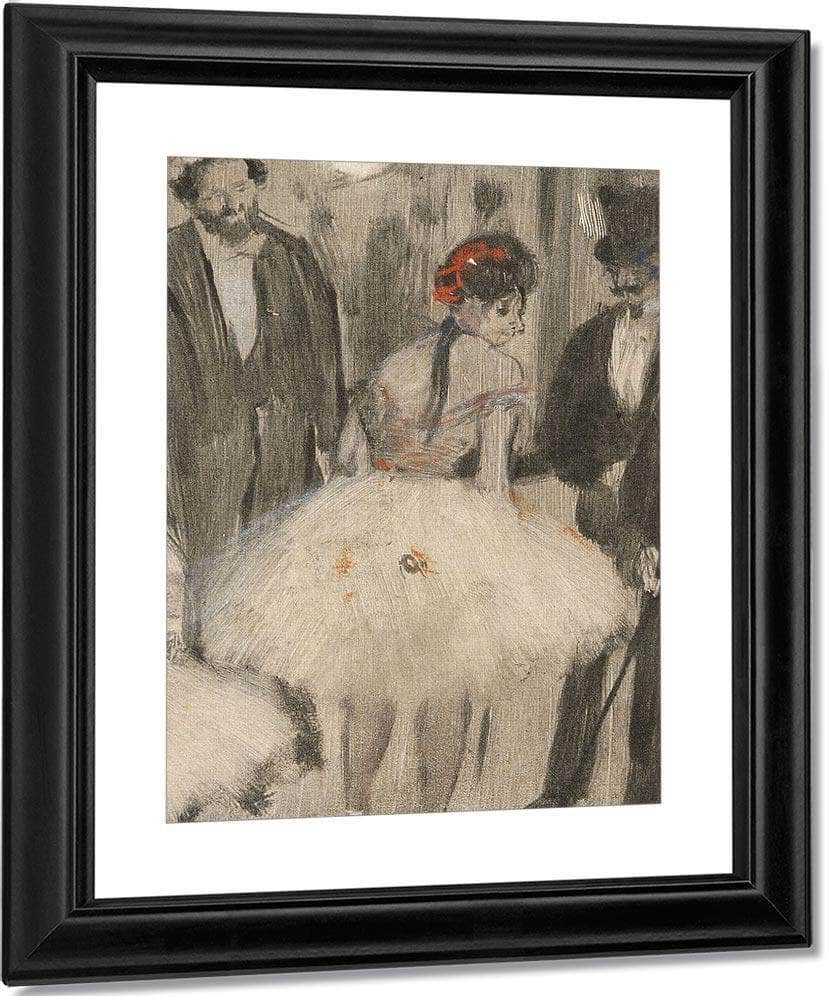 Virginie Being Admired While The Marquis Cavalcanti Looks On By Edgar Degas Fine Art Print