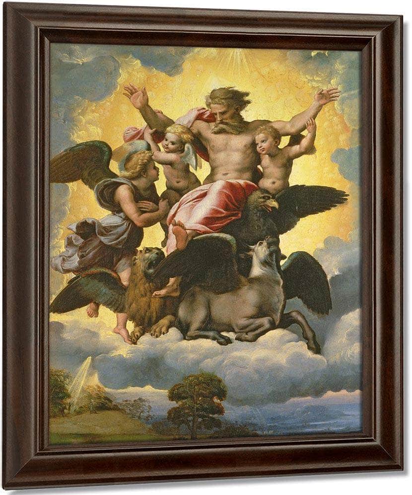 Vision Of Ezekiel By Raphael Fine Art Print