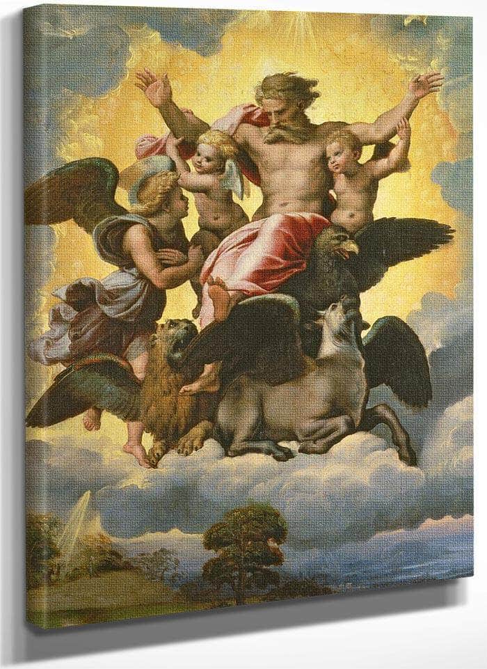 Vision Of Ezekiel By Raphael Fine Art Print