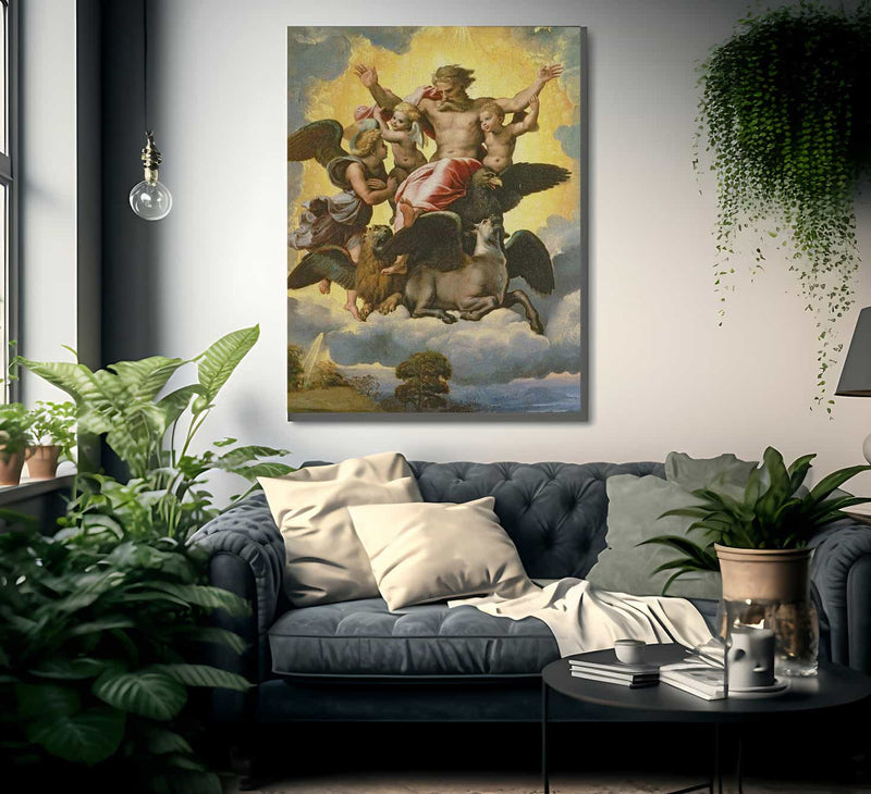 Vision Of Ezekiel By Raphael Fine Art Print