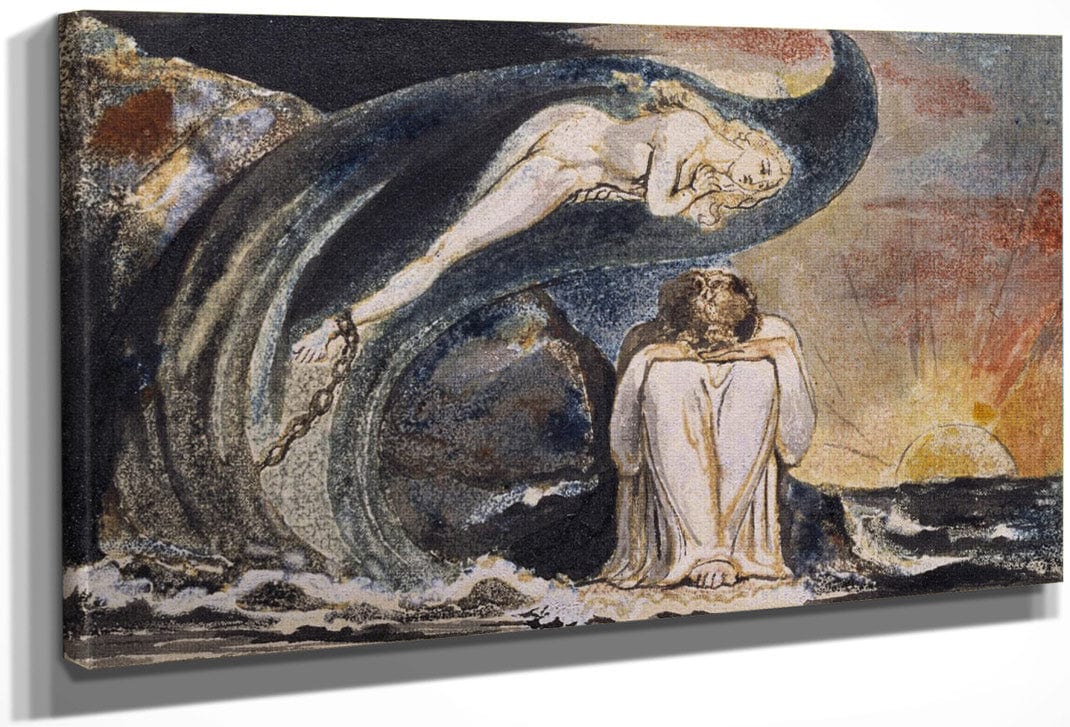 Visions Of The Daughters Of Albion Plate 4 1795 75X115Mm Etching And Watercolor By William Blake Fine Art Print