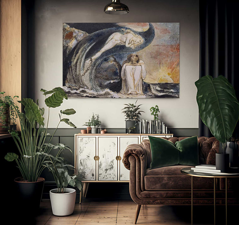 Visions Of The Daughters Of Albion Plate 4 1795 75X115Mm Etching And Watercolor By William Blake Fine Art Print