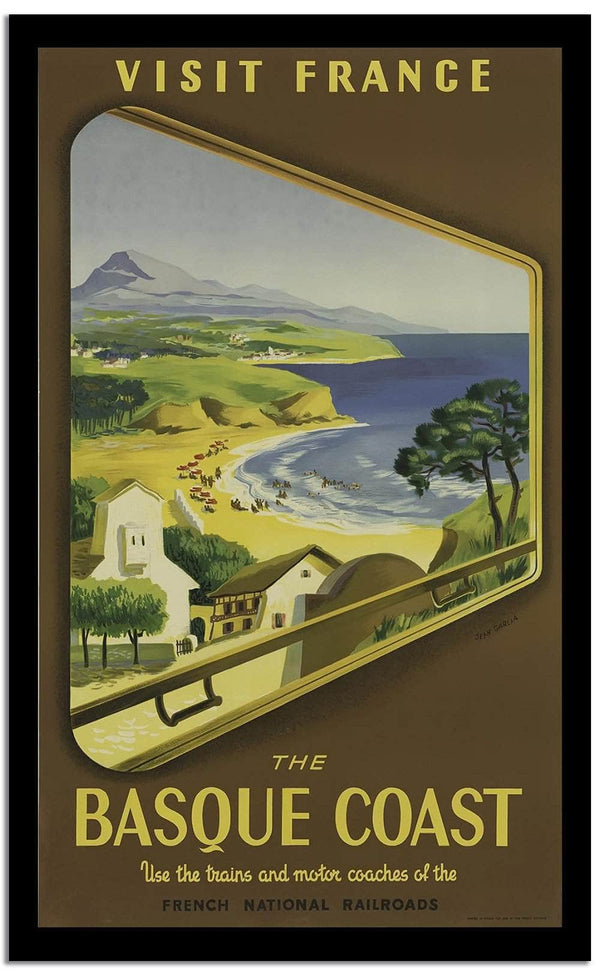 Visit France  Vintage Poster Fine Art Print