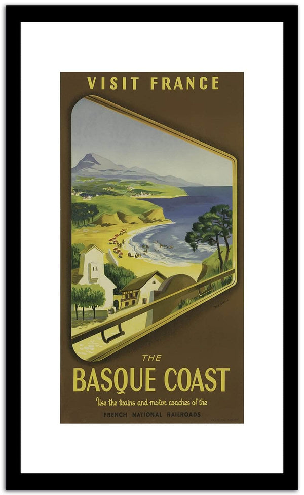 Visit France  Vintage Poster Fine Art Print