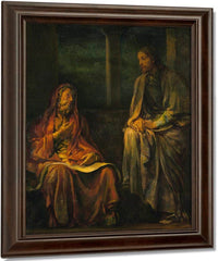Visit Of Nicodemus To Christ By John La Farge Fine Art Print