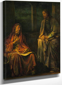 Visit Of Nicodemus To Christ By John La Farge Fine Art Print
