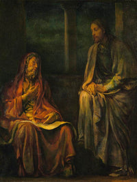 Visit Of Nicodemus To Christ By John La Farge Fine Art Print