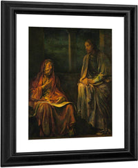 Visit Of Nicodemus To Christ By John La Farge Fine Art Print