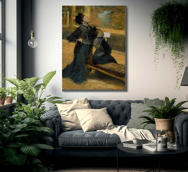 Visit To A Museum By Edgar Degas Fine Art Print