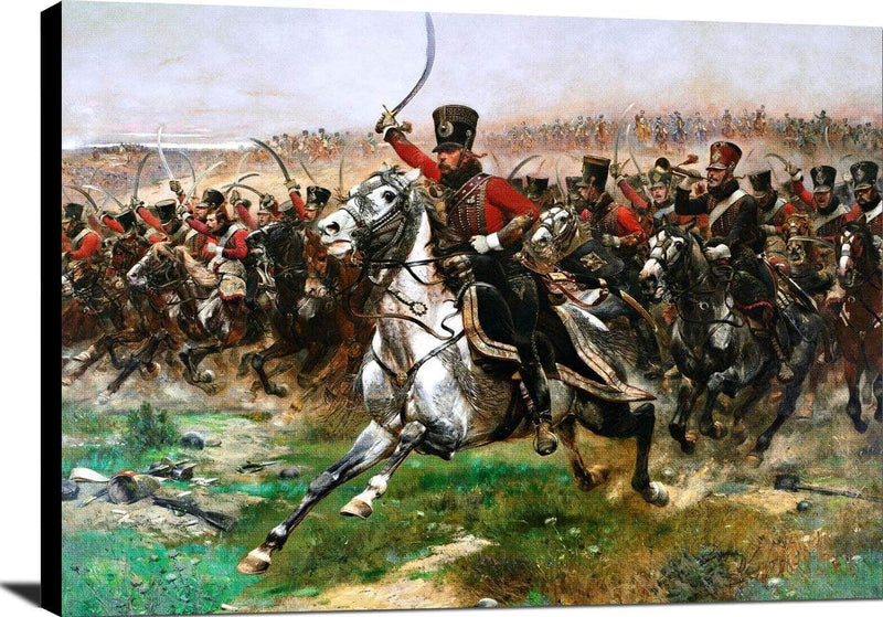 Vive L'empereur Battle Of Friedland Painting Edouard Detaille Canvas Art Fine Art Print