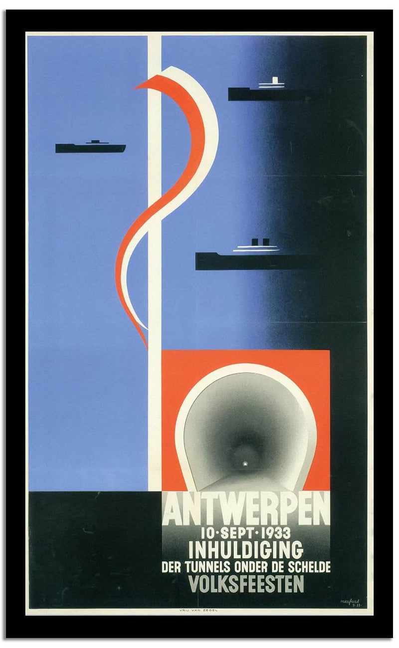 Volksfeesten  Vintage Poster Fine Art Print