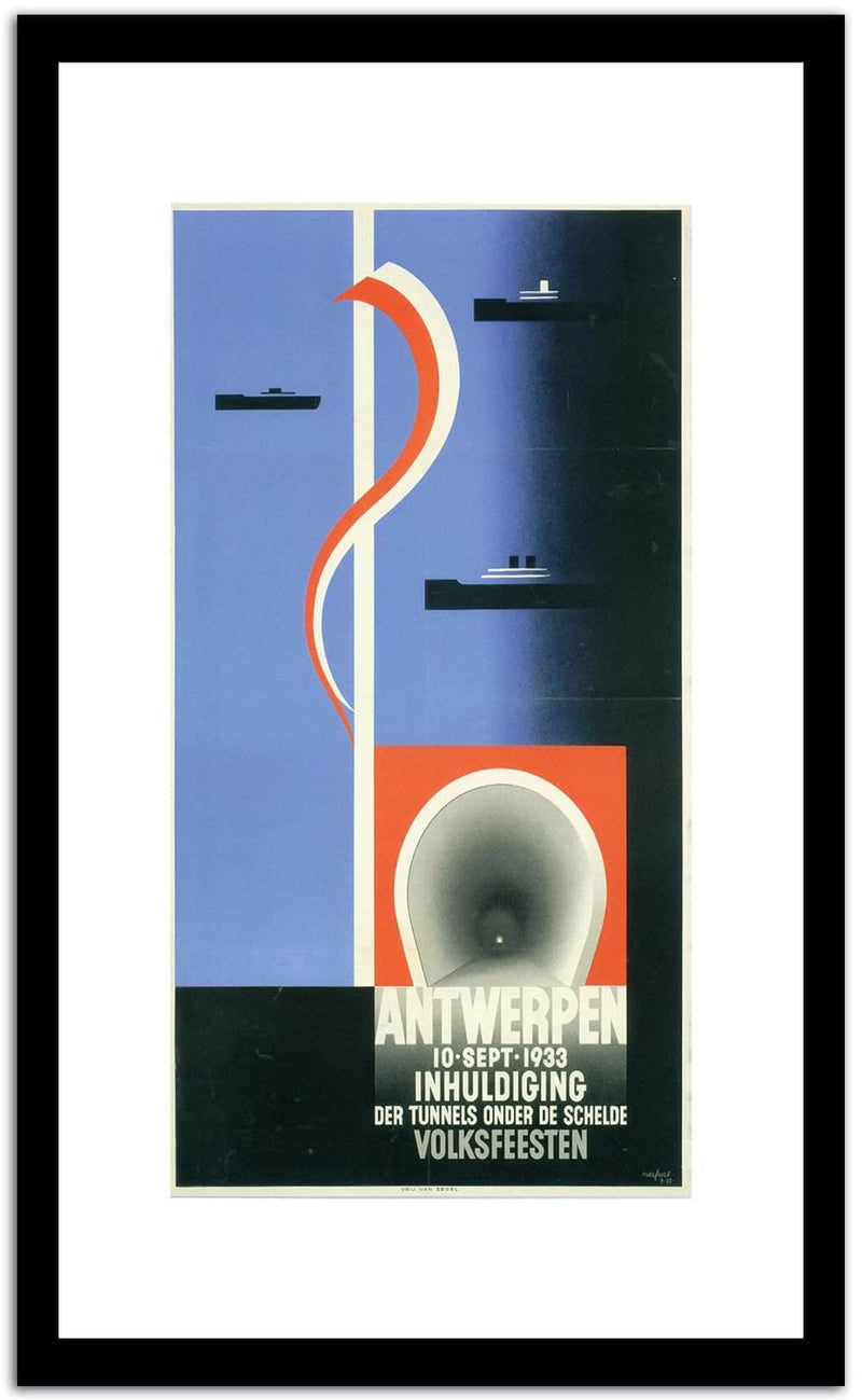 Volksfeesten  Vintage Poster Fine Art Print