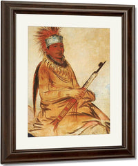 W'y Ee Yogh, Man Of Sense, A Brave By George Catlin Fine Art Print