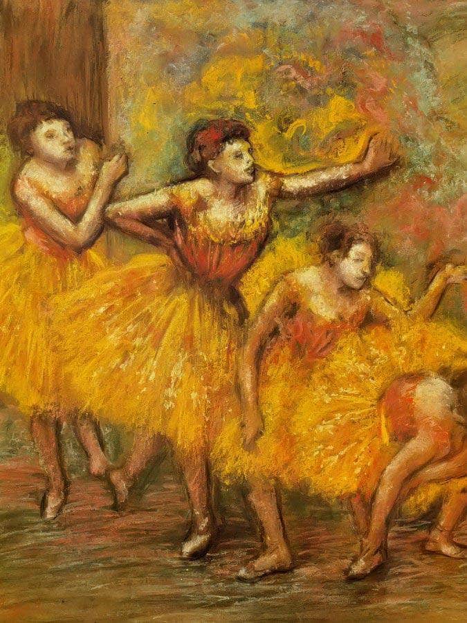 Waiting By Edgar Degas Fine Art Print