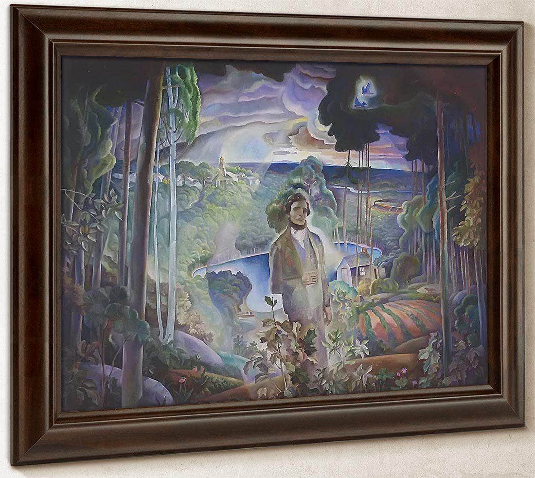 Walden Pond Revisited By N.C. Wyeth Fine Art Print