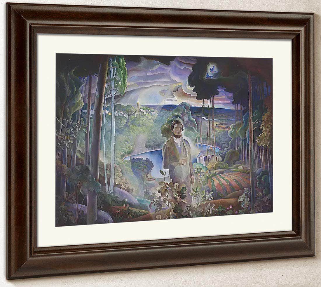Walden Pond Revisited By N.C. Wyeth Fine Art Print
