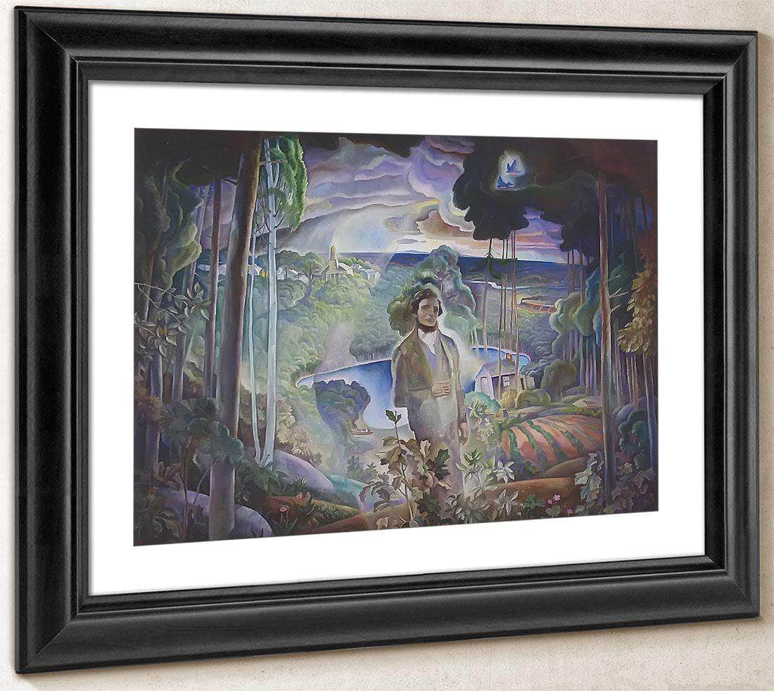 Walden Pond Revisited By N.C. Wyeth Fine Art Print