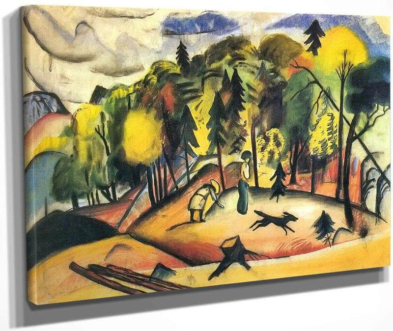 Walk In The Woods By August Macke Fine Art Print