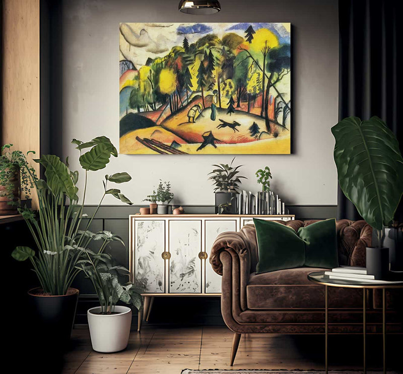 Walk In The Woods By August Macke Fine Art Print