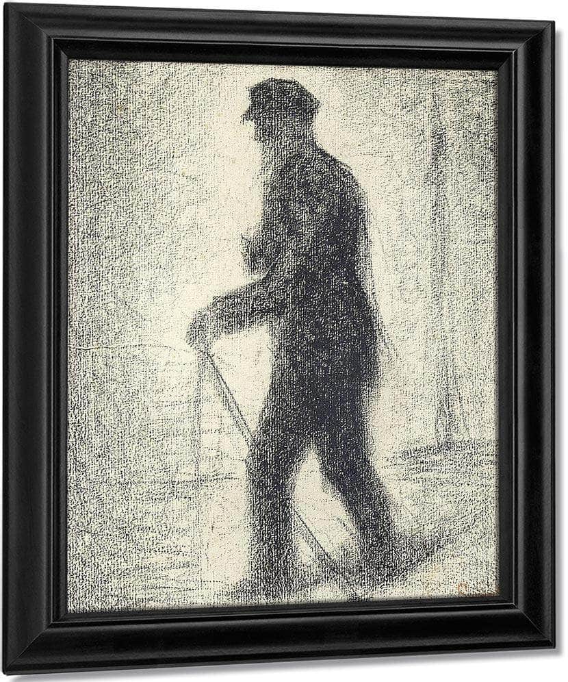 Walking By Georges Pierre Seurat Fine Art Print