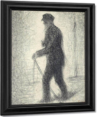 Walking By Georges Pierre Seurat Fine Art Print