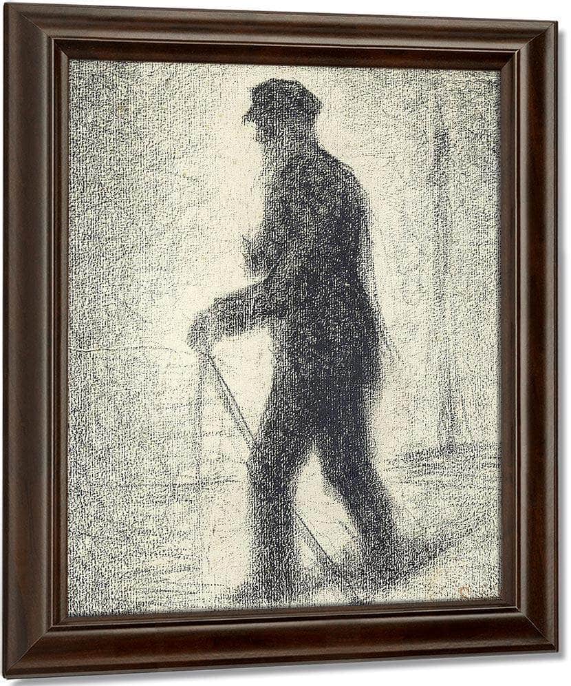 Walking By Georges Pierre Seurat Fine Art Print