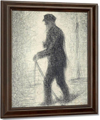 Walking By Georges Pierre Seurat Fine Art Print
