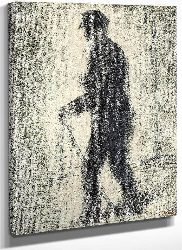 Walking By Georges Pierre Seurat Fine Art Print
