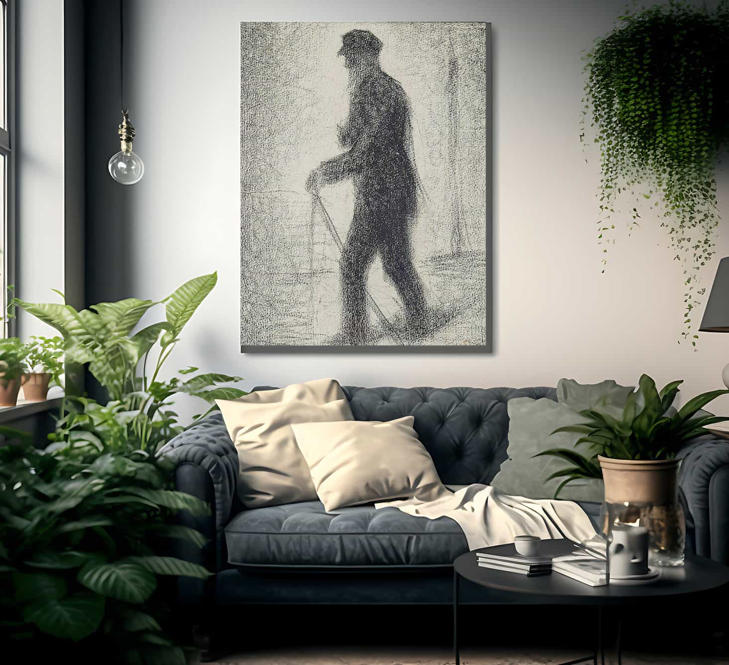 Walking By Georges Pierre Seurat Fine Art Print