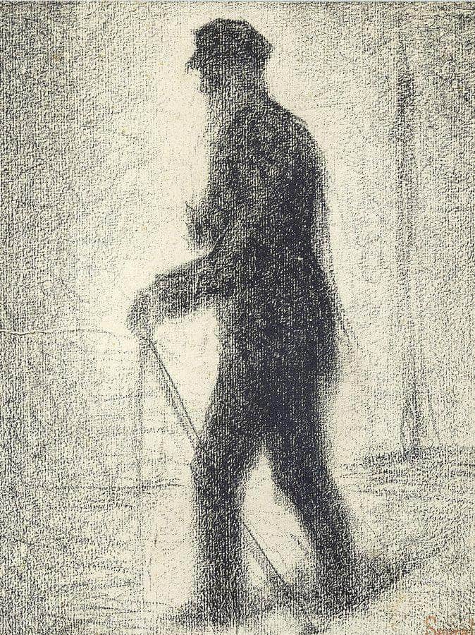 Walking By Georges Pierre Seurat Fine Art Print