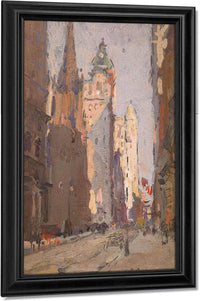 Wall Street By Colin Campbell Cooper Fine Art Print
