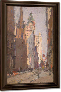 Wall Street By Colin Campbell Cooper Fine Art Print