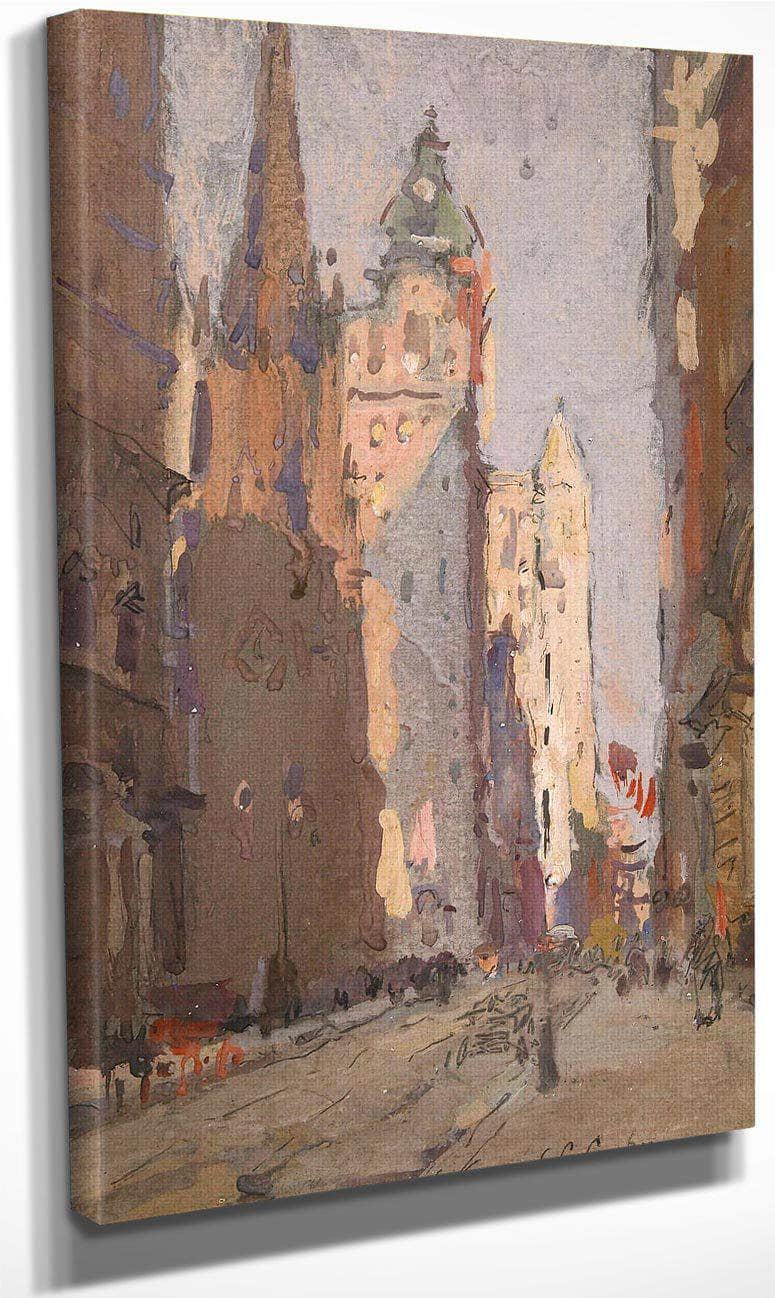 Wall Street By Colin Campbell Cooper Fine Art Print