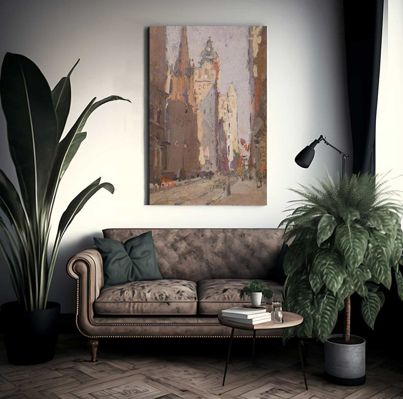 Wall Street By Colin Campbell Cooper Fine Art Print