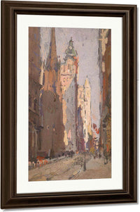 Wall Street By Colin Campbell Cooper Fine Art Print