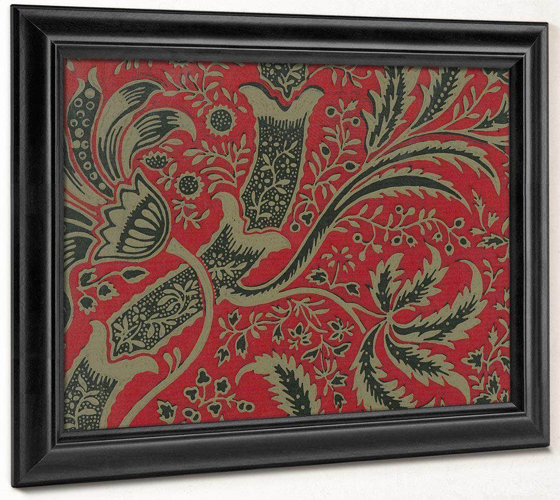 Wallpaper Sample With Bamboo Pattern By William Morris Fine Art Print