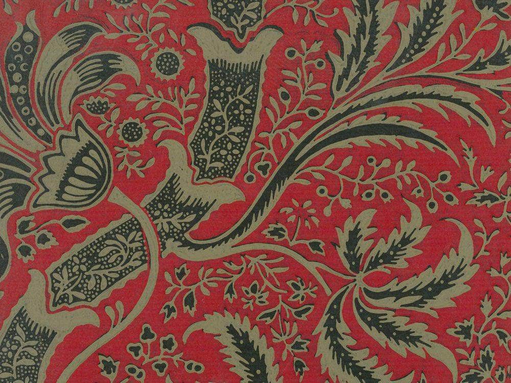Wallpaper Sample With Bamboo Pattern By William Morris Fine Art Print