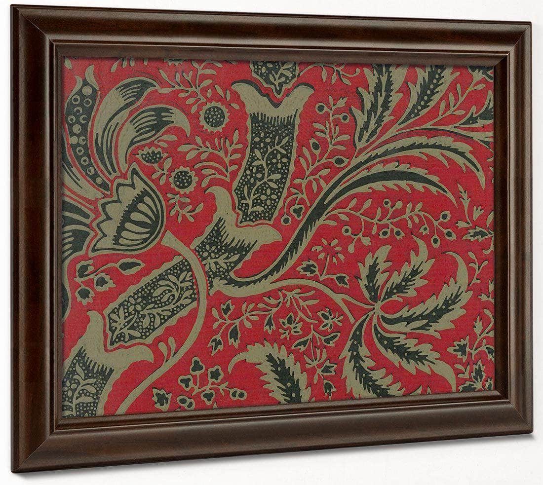 Wallpaper Sample With Bamboo Pattern By William Morris Fine Art Print