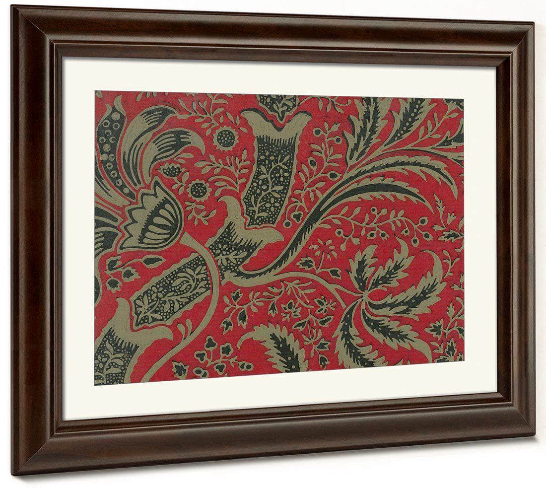 Wallpaper Sample With Bamboo Pattern By William Morris Fine Art Print