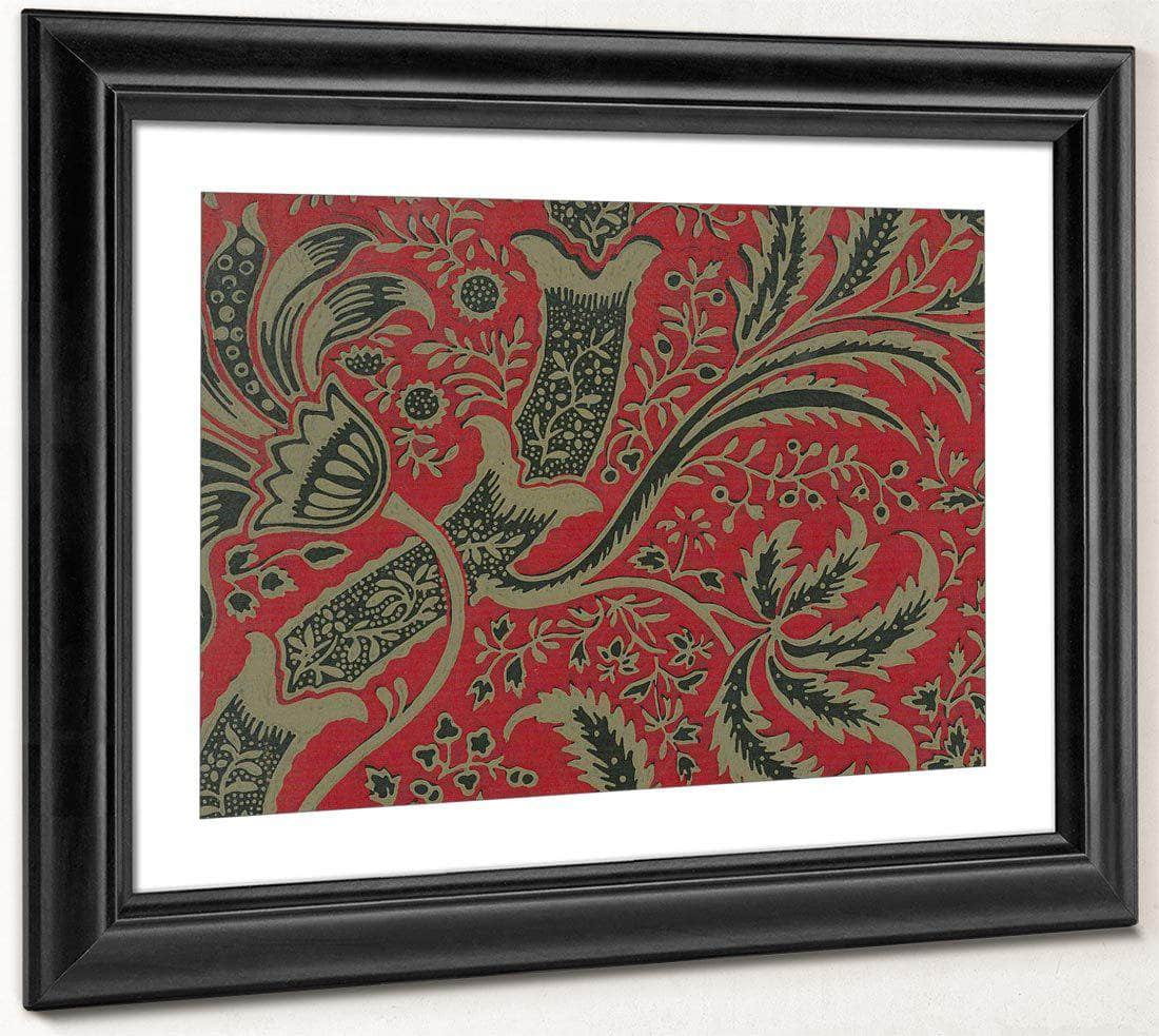 Wallpaper Sample With Bamboo Pattern By William Morris Fine Art Print