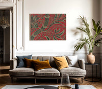 Wallpaper Sample With Bamboo Pattern By William Morris Fine Art Print