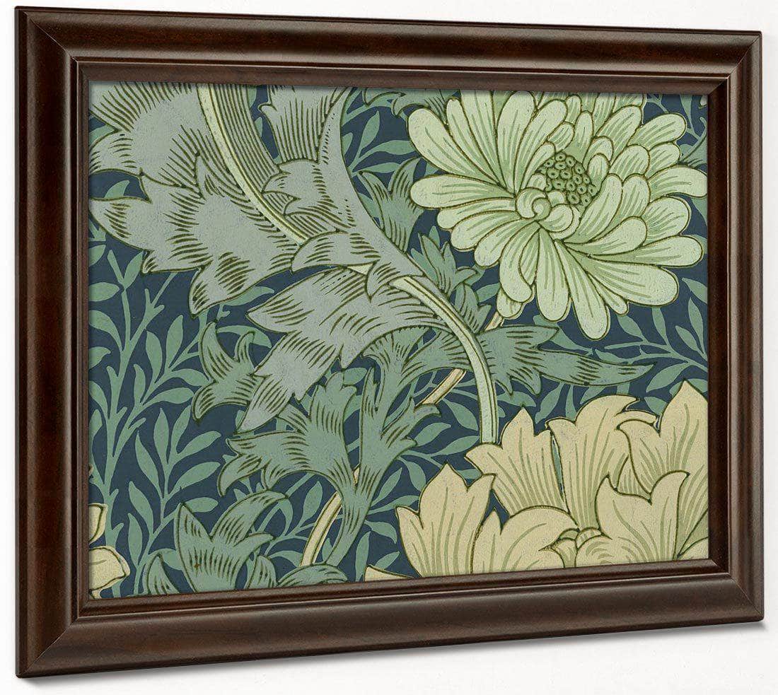 Wallpaper Sample With Chrysanthemum By William Morris Fine Art Print