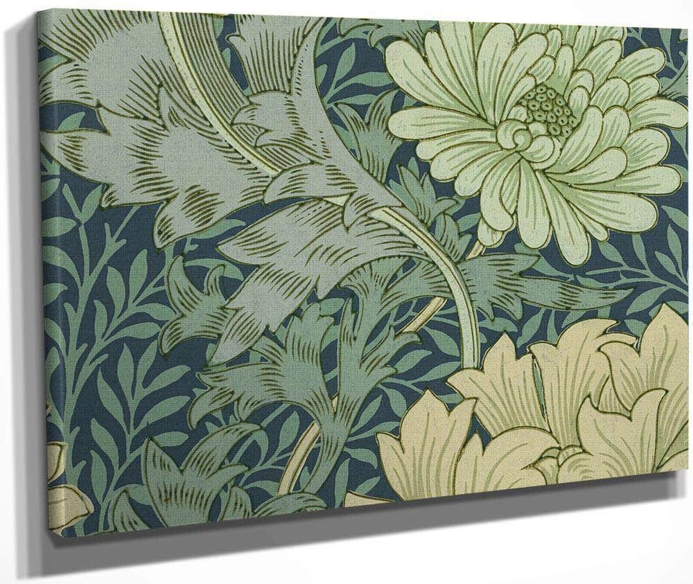 Wallpaper Sample With Chrysanthemum By William Morris Fine Art Print